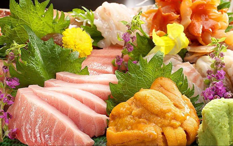 刺身の盛り合わせ